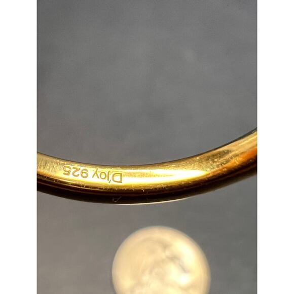 NEW African amethyst ring in vermeil yellow gold size 9 - Picture 4 of 16